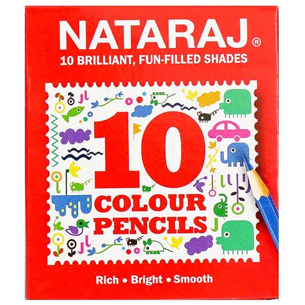 NATARAJ-10 COLOUR PENCILS