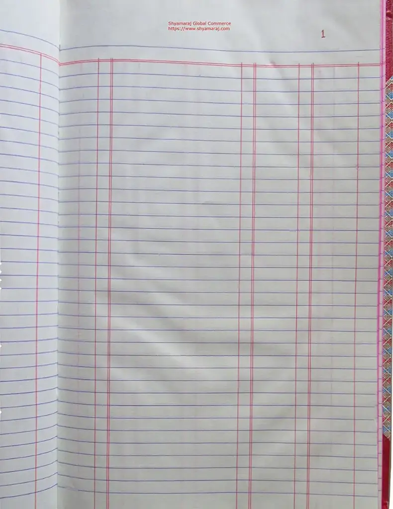 Account Note book Longsize