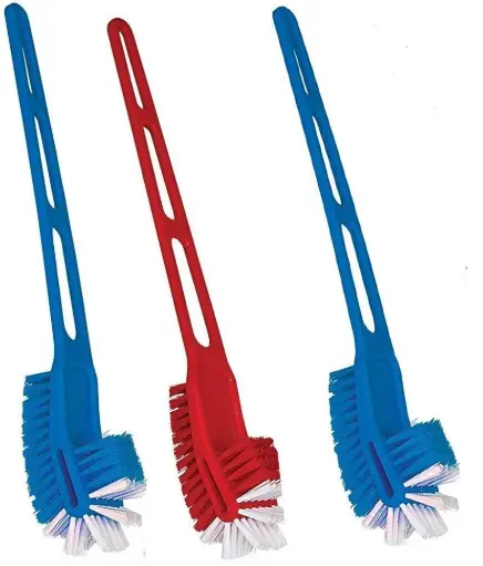 Toilet double side brush - Plastic