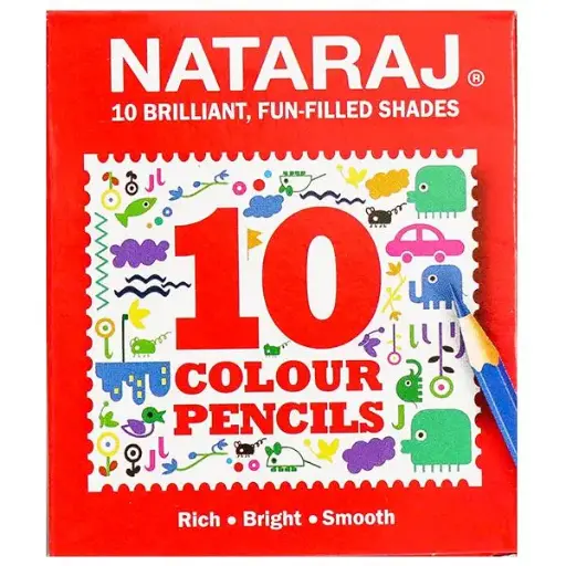 NATARAJ-10 COLOUR PENCILS